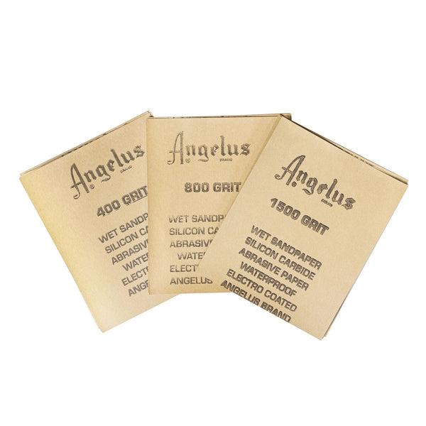 Angelus ca 11x14cm Multi-Purpose Wet Sandpaper - 12 Sheets