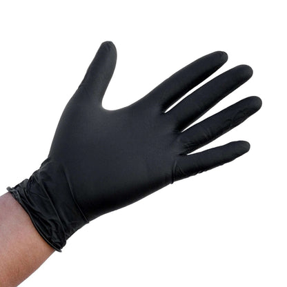 Guanti monouso Angelus in nitrile, nero, 6 mil, 100 guanti.
