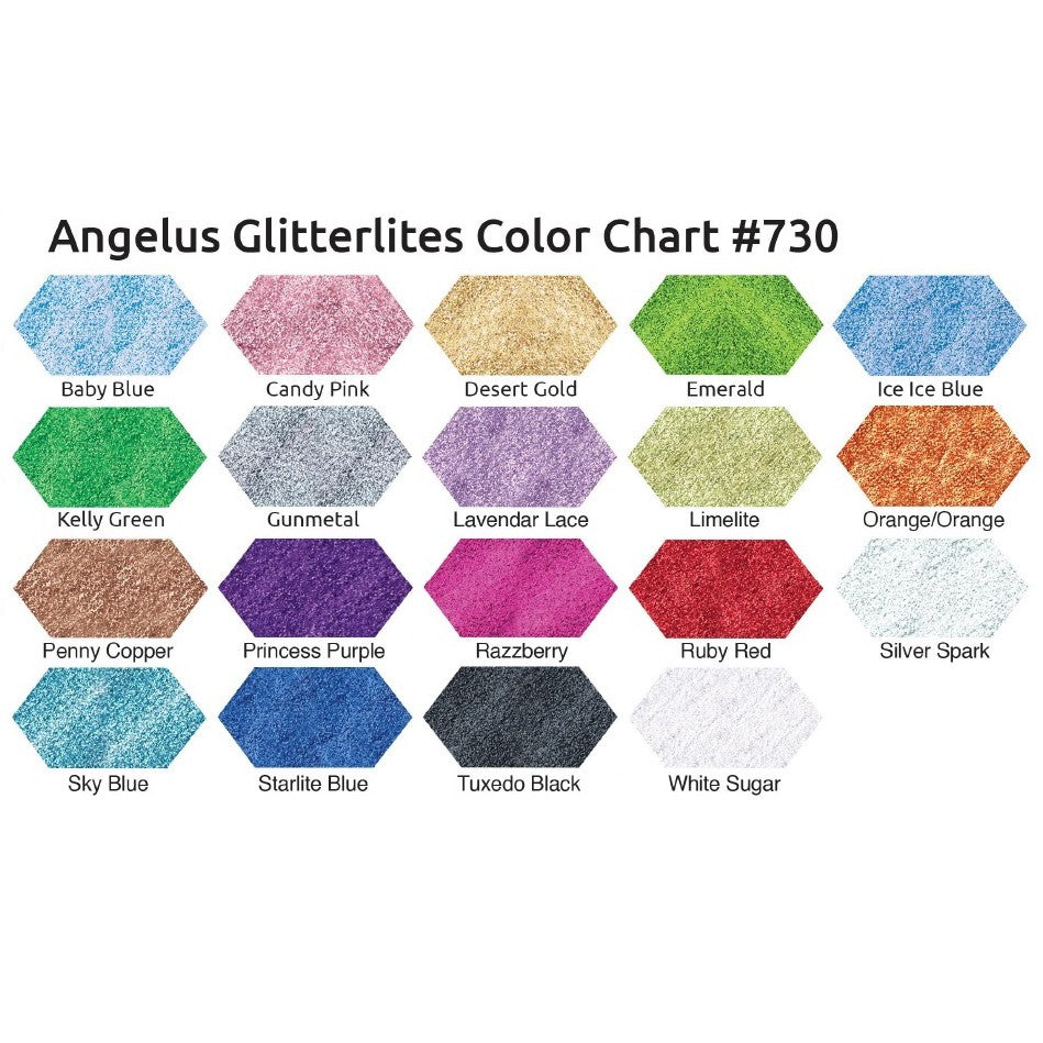 Angelus Glitterlites Tuxedo Black 