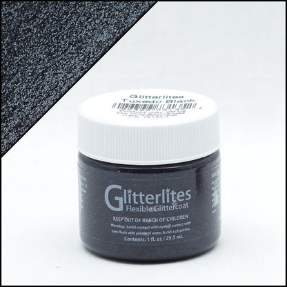 Angelus Glitterlites Tuxedo Black 